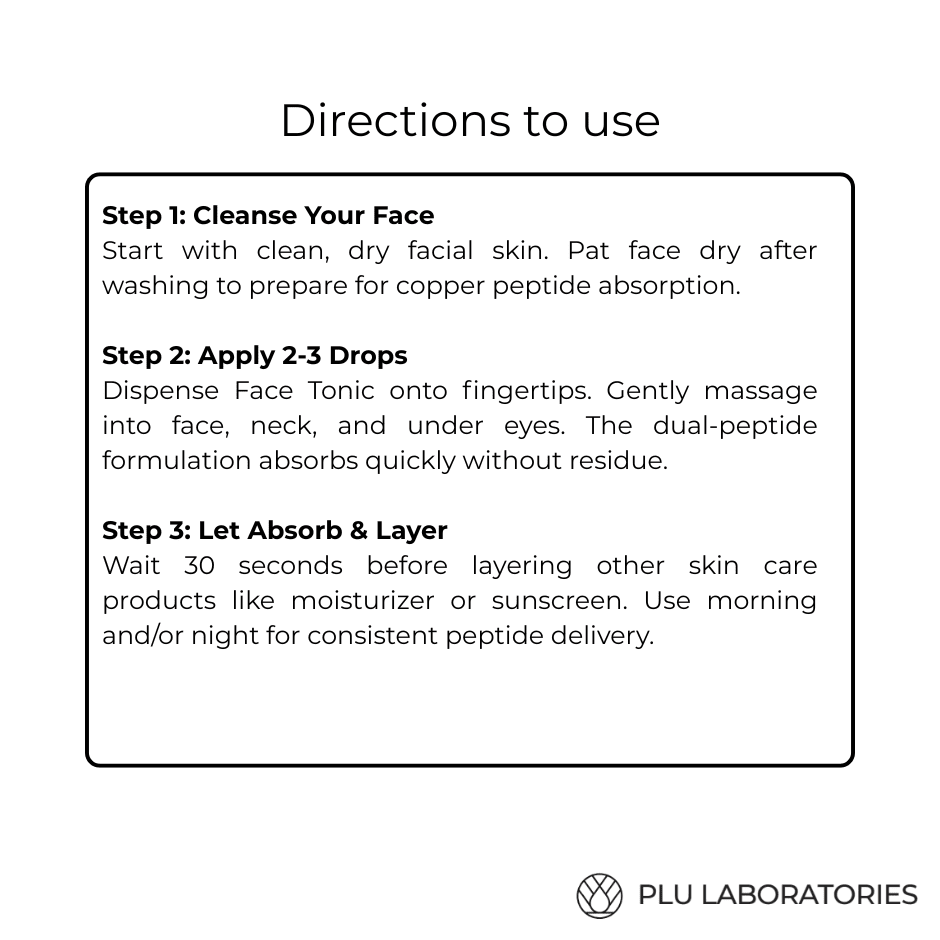 GHK-Cu Copper Peptide Face Tonic – Firming Skin Treatment