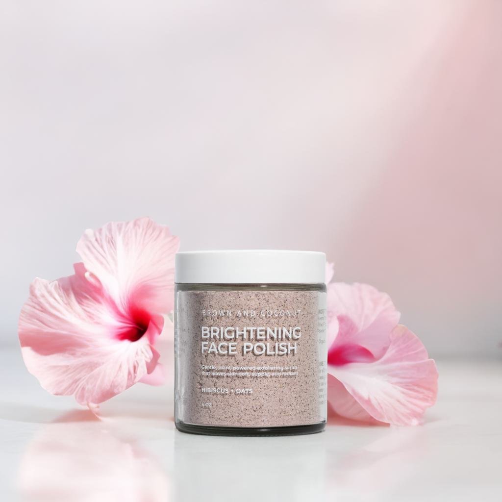 Brightening Face Polish – Hibiscus AHA Exfoliant & Mask