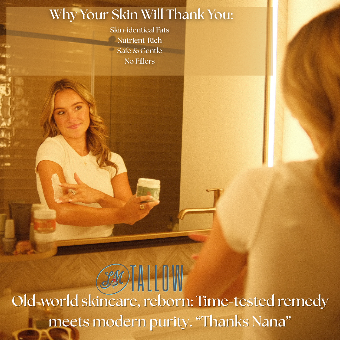 Unscented Tallow Lotion – Pure, Preservative-Free One Ingredient Moisturizer by Lady May Tallow